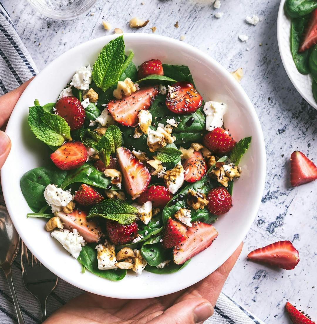 Strawberry, Spinach and Feta Salad